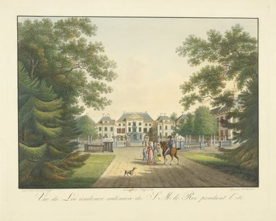 Ansicht des Palastes Het Loo von Frederik Christiaan Bierweiler