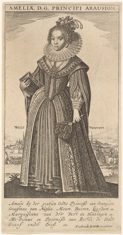 Amalia, Frau von Friedrich Heinrich, Prinz von Oranien von Frederik de Wit
