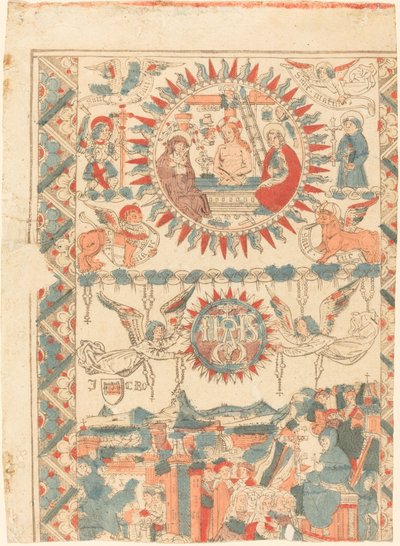 Sankt Bonaventura kommt an und predigt in Lyon von French 15th Century