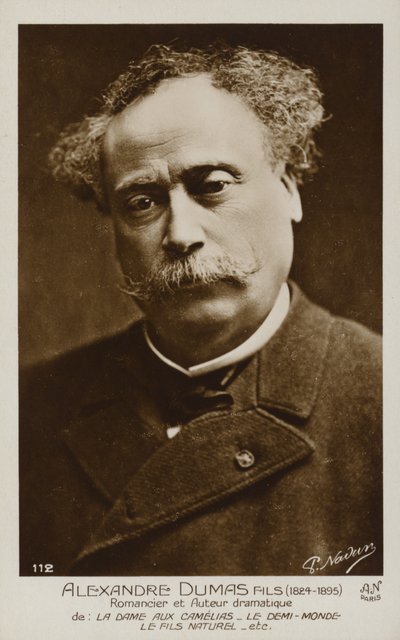 Alexandre Dumas der Jüngere (1824-1895), französischer Romanautor und Dramatiker von French Photographer