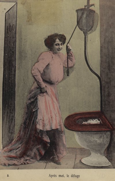 Nach mir die Sintflut; Mädchen im Badezimmer von French Photographer