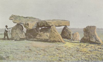 Arcay, Dolmen von Rochebillaude, Seitenansicht S von French Photographer