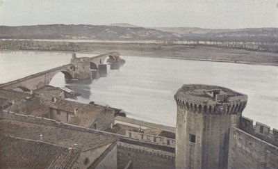 Avignon, Befestigungen und Pont Saint-Benezet von French Photographer