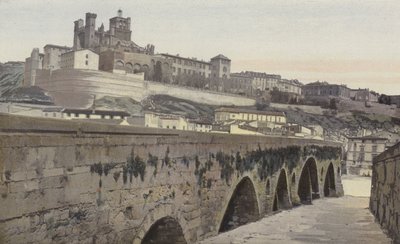 Béziers, Alte Brücke und Kirche Saint-Nazaire (ehemalige Kathedrale) von French Photographer
