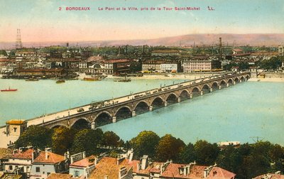 Bordeaux, die Brücke, die Stadt von French Photographer