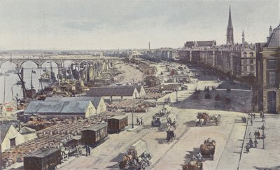 Bordeaux, Brücke über die Garonne, Kais von Bourgogne und Douane von French Photographer