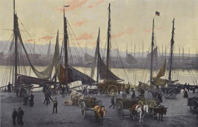 Boulogne-sur-Mer, Vorbereitungen zum Heringsfang von French Photographer