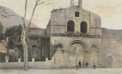 Burlats, Alte Kirche, Nordfassade von French Photographer