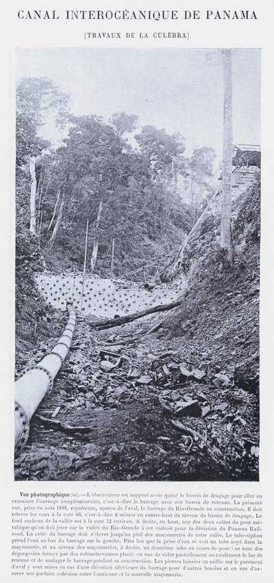 Panamakanal, Arbeiten an der Culebra von French Photographer