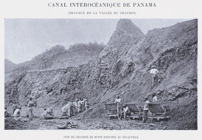 Panamakanal, Arbeiten im Tal des Chagres von French Photographer