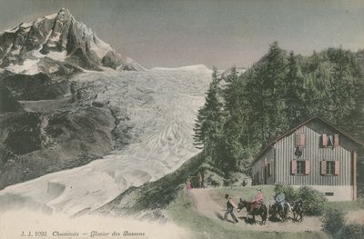 Chamonix - Bossons Gletscher. Postkarte gesendet im Jahr 1913 von French Photographer
