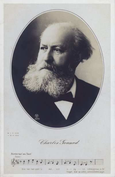 Charles Gounod, französischer Pianist und Komponist von French Photographer