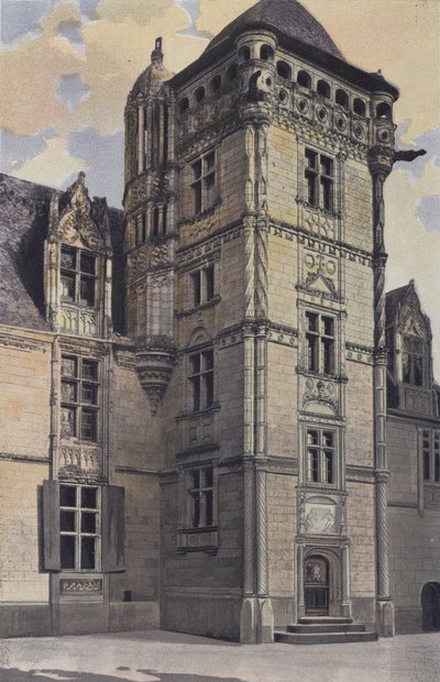 Chemaze, Schloss de Saint-Ouen, Treppenturm von French Photographer