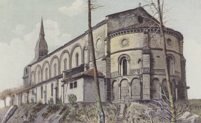 Dax, Kirche Saint-Paul, Gesamtansicht NE von French Photographer