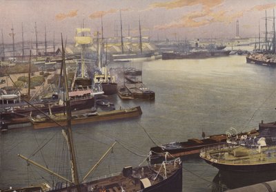Dunkerque, Blick auf den Hafen von French Photographer