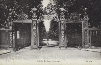 Eingang, Parc Monceau, Paris von French Photographer