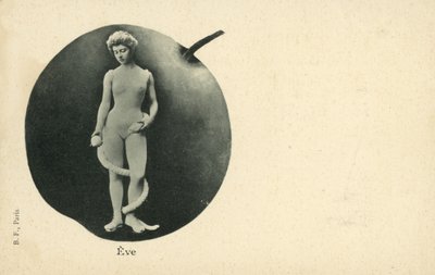Eva mit Schlange und Apfel von French Photographer