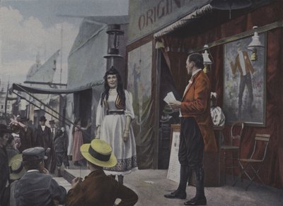 Jahrmarktunterhalter auf der Bühne von French Photographer