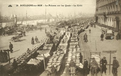 Fische am Kai, Boulogne-sur-Mer von French Photographer
