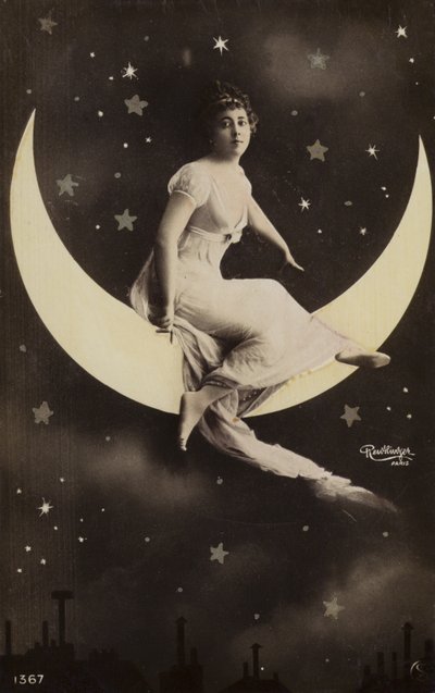 Mädchen auf dem Mond von French Photographer