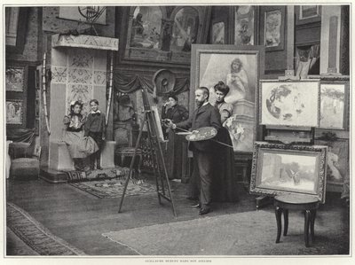 Guillaume Dubufe in seinem Atelier von French Photographer