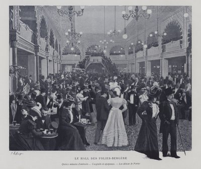 Halle der Folies Bergère, Paris, während einer Pause von French Photographer