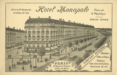 Hotel Monopole, Paris von French Photographer