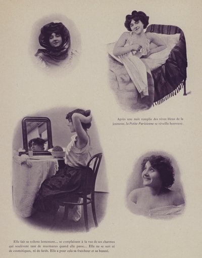 Illustration für Petites Parisiennes (d.h. junge arbeitende Mädchen in Paris) (s/w Foto) von French Photographer