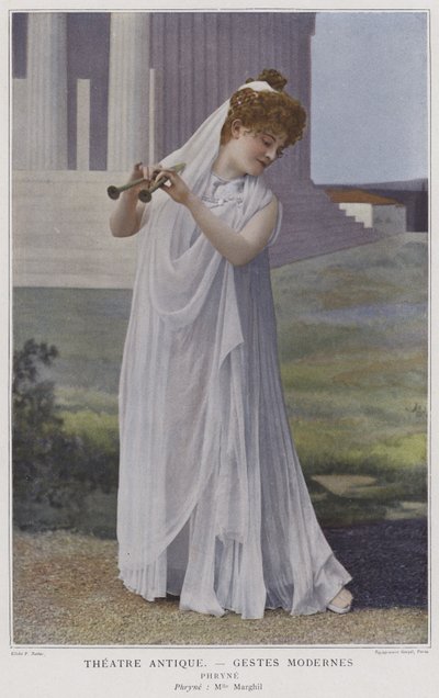 Jane Margyl in der Titelrolle in Phryne von French Photographer