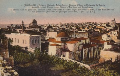 Jerusalem, Kirche St. Anna und Tempelbereich von French Photographer