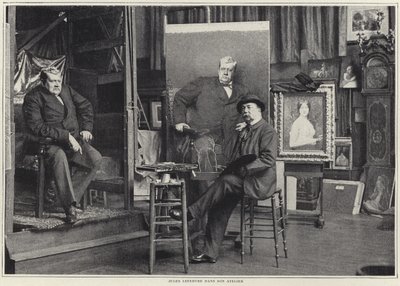 Jules Lefebvre in seinem Atelier von French Photographer