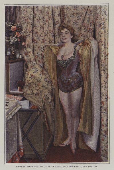 Juliette Simon-Girard, französische Opernsängerin, in ihrer Garderobe von French Photographer
