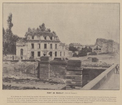 Die Kommune von Paris, Pont de Neuilly, Seite von Puteaux von French Photographer