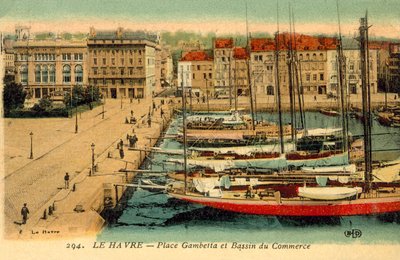 Le Havre, Place Gambetta, Bassin du Commerce von French Photographer