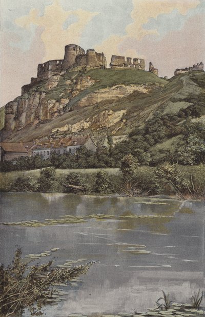 Les Andelys, Schloss Gaillard, Flussseite von French Photographer