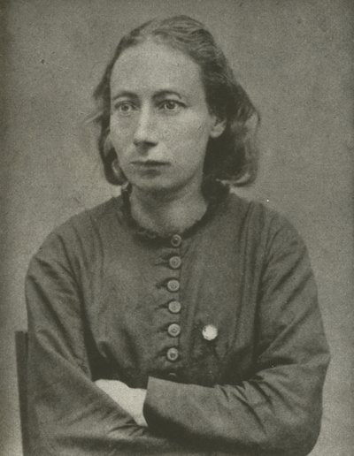 Louise Michel, Pariser Kommune (s/w Foto) von French Photographer