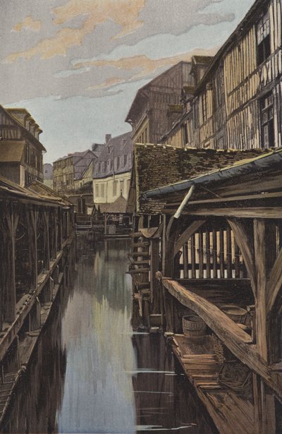 Louviers, Waschhaus und Fachwerkhäuser von French Photographer