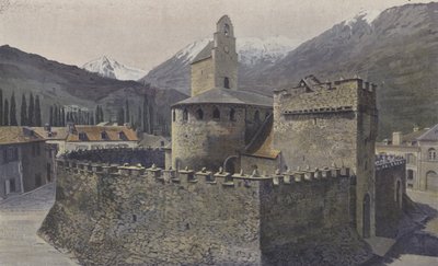 Luz, Kirche der Templer, Südostansicht von French Photographer