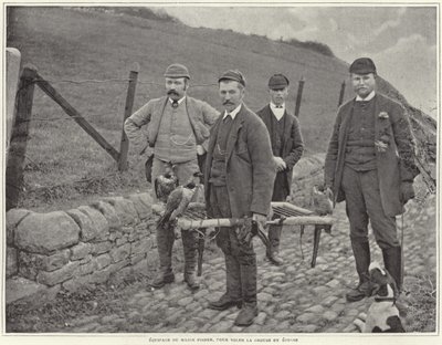 Major Fisher jagt Moorhühner in Schottland von French Photographer