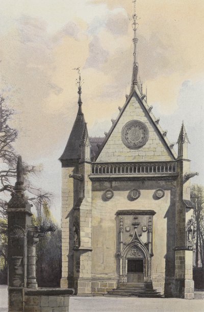 Meillant, Schlosskapelle und Brunnen von French Photographer