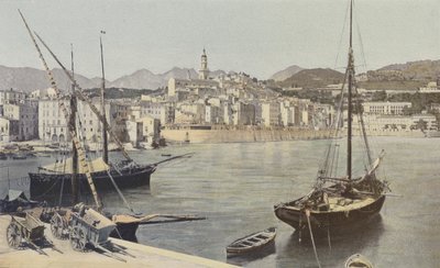 Menton, Hafen und Altstadt von French Photographer