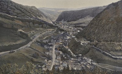 Morez, Gesamtansicht von Norden von French Photographer
