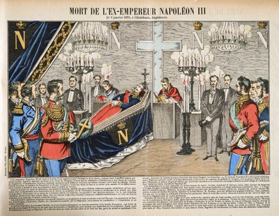 Tod des Ex-Kaisers Napoleon III., aus Histoire de la Troisieme Republique, Bd. I, l