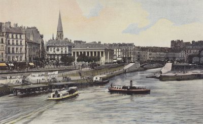 Nantes, Die Börse, Blick von der Insel Gloriette von French Photographer
