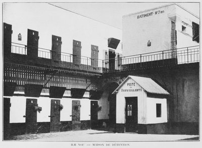 Neukaledonien, Insel Nou, Haus der Haft, aus La Depeche Coloniale, 1903 von French Photographer