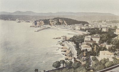 Nizza, Gesamtansicht von der Straße nach Villefranche von French Photographer