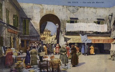 Nizza, eine Ecke des Marktes von French Photographer