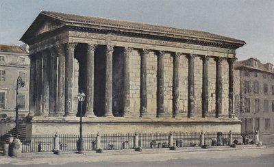 Nîmes, Maison Carrée, Ensemble Südwest von French Photographer