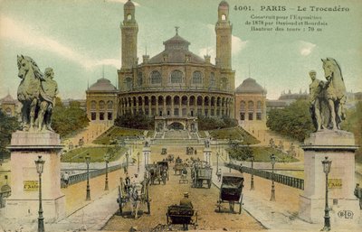Palais du Trocadero, Paris, frühes 20. Jahrhundert (Postkarte) von French Photographer