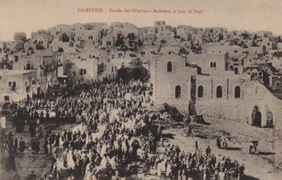 Palästina, Einzug der Pilger nach Bethlehem am Weihnachtstag von French Photographer